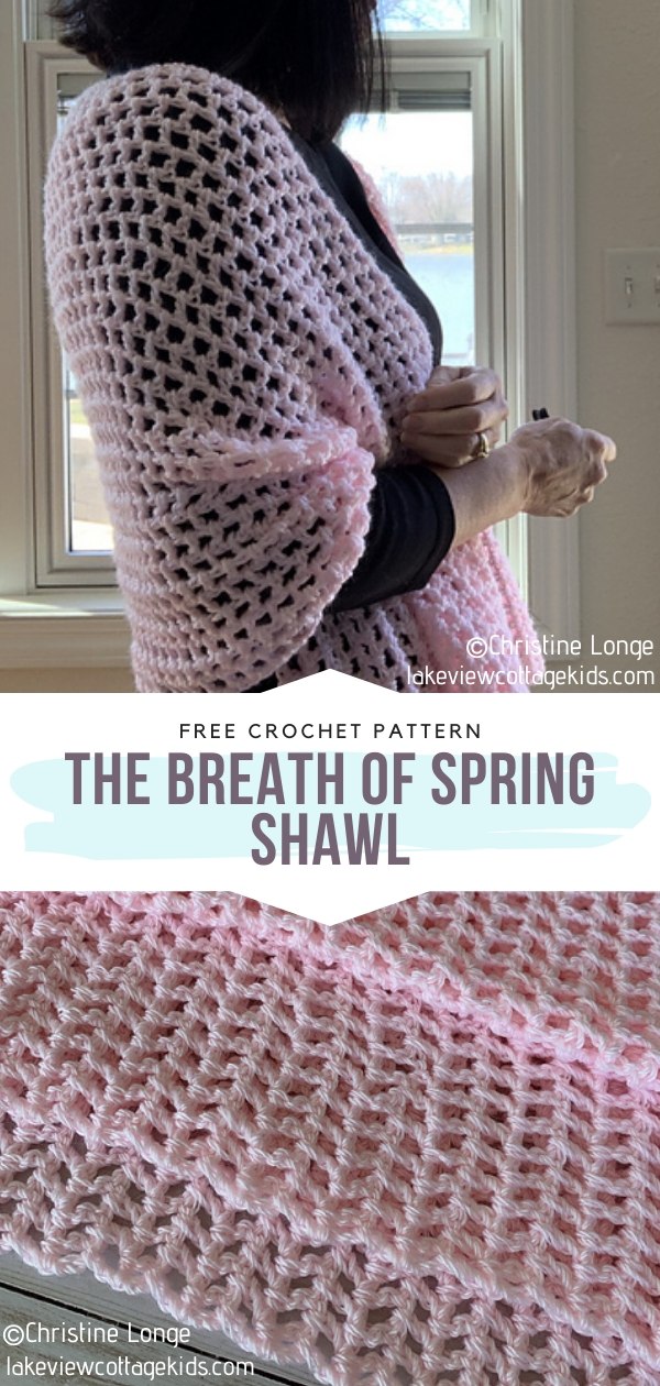 Pink Crochet Shawl