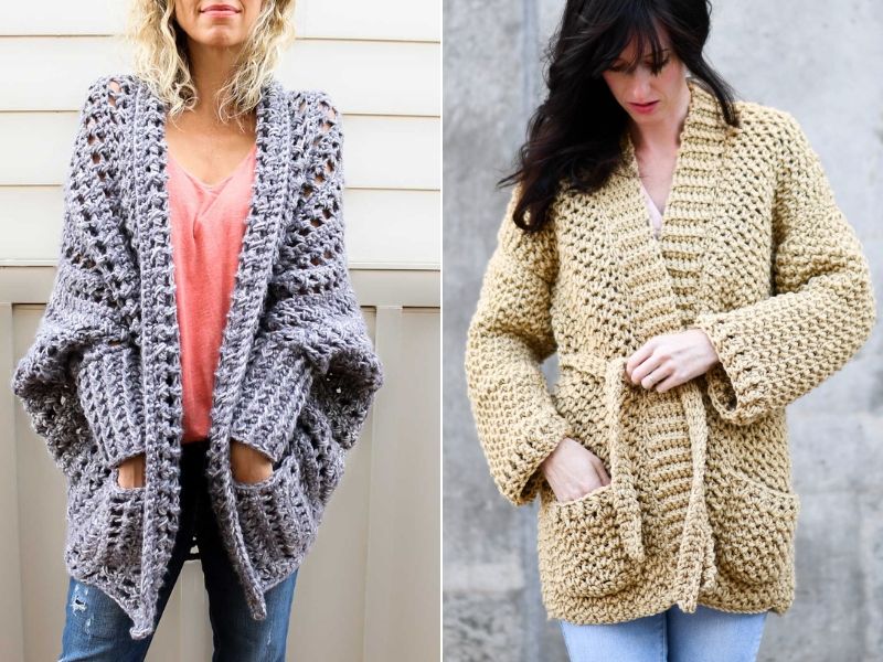 crochet oversized cardigan pattern