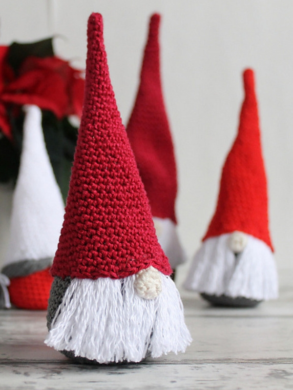Scandinavian Christmas Gnome Free Crochet Pattern