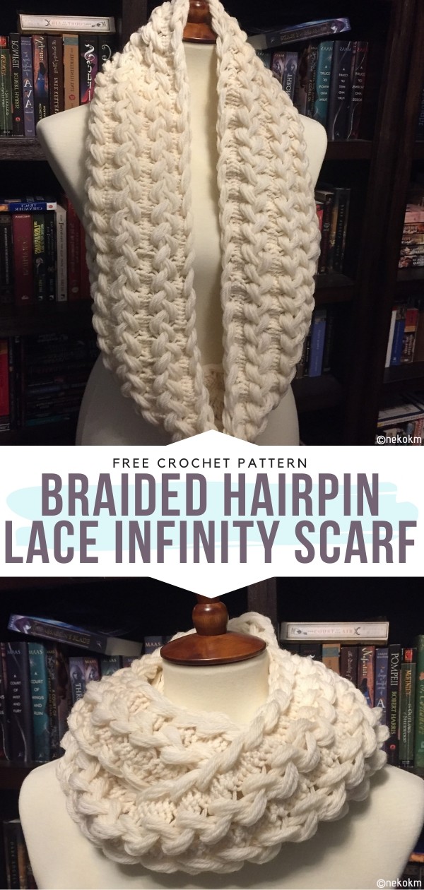 hairpin lace infinity scarf pattern