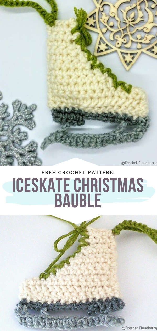 Iceskate Christmas Bauble
