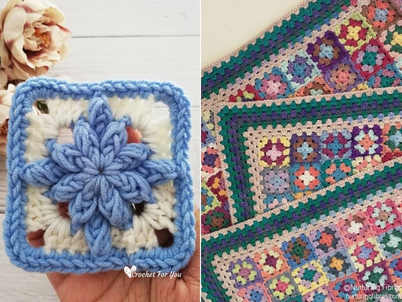 Pretty Little Squares Free Crochet Patterns