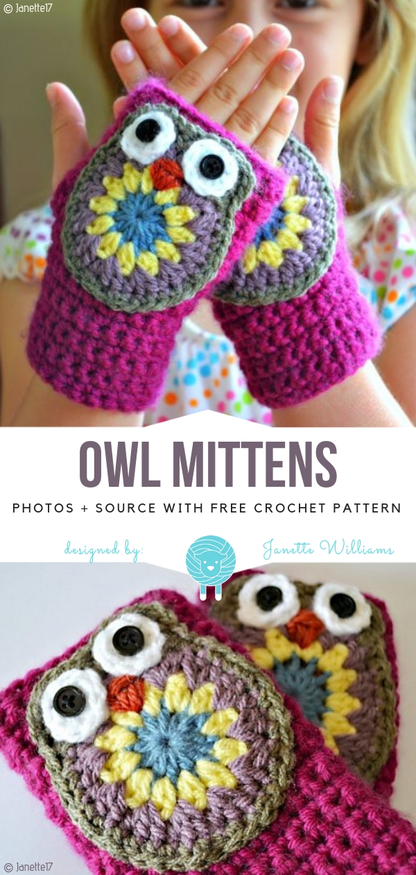 Owl Mittens