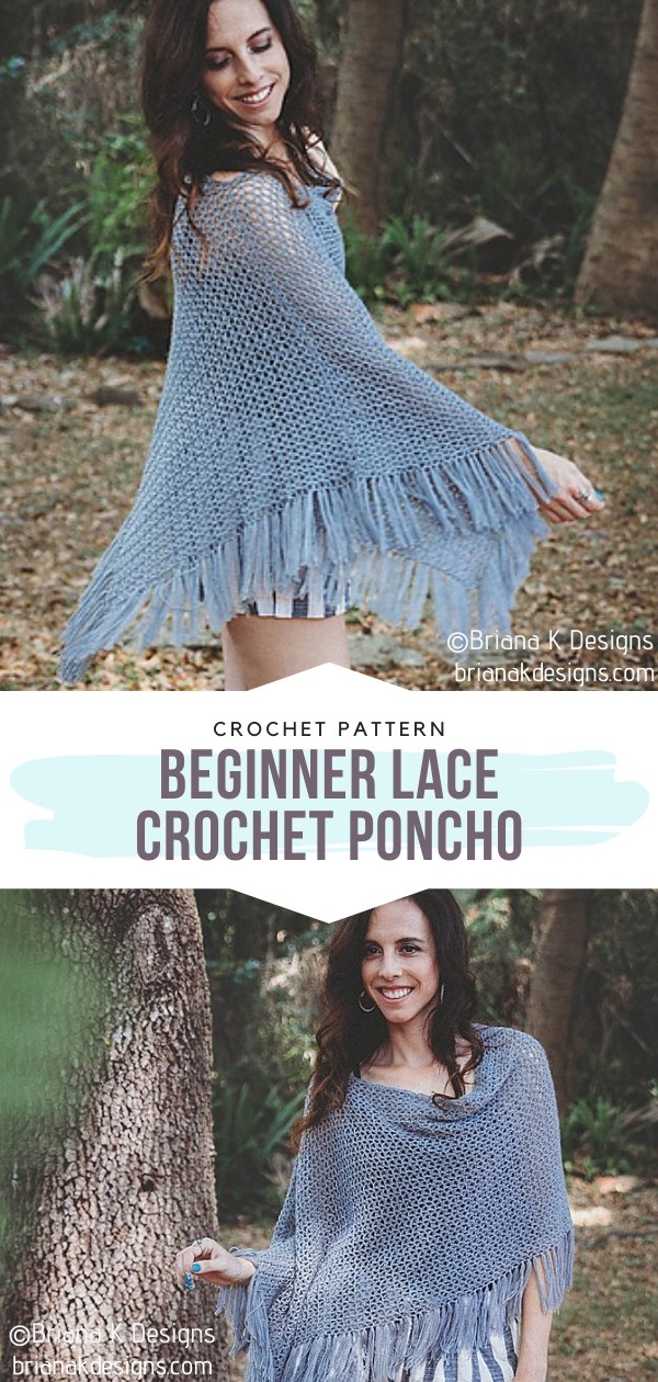 Lace Crochet Poncho
