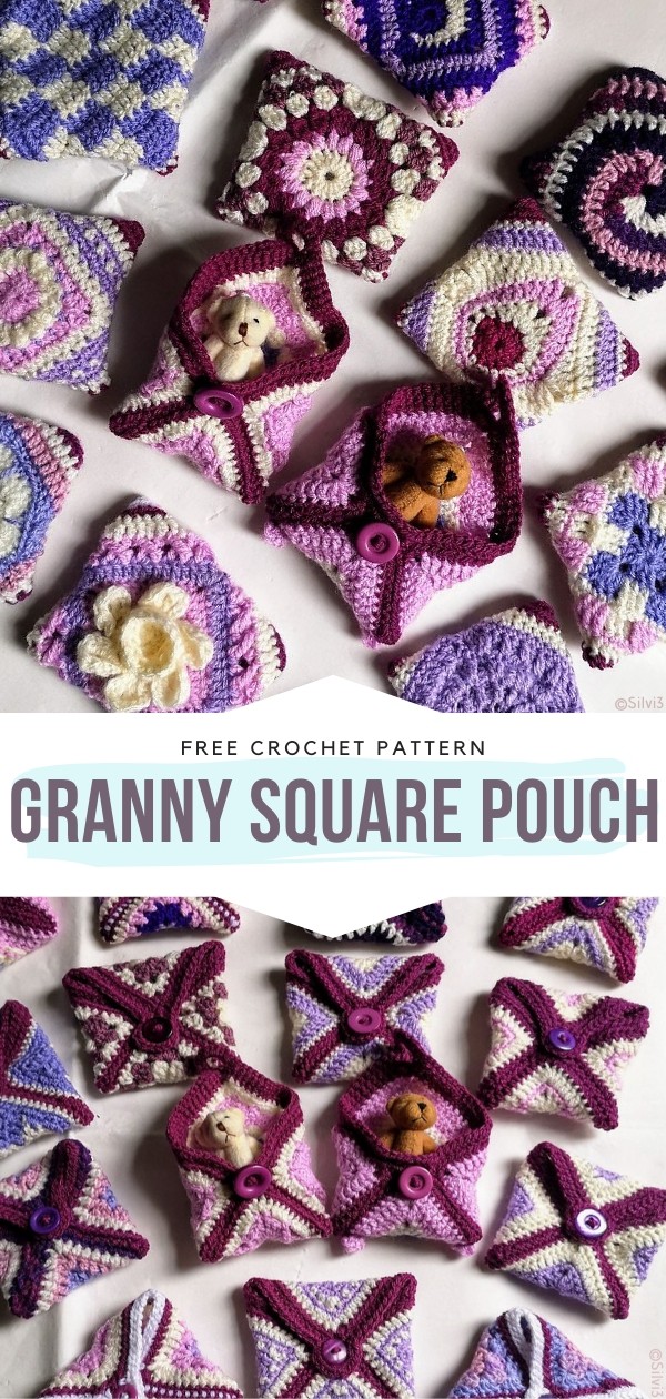 Granny Square Pouch
