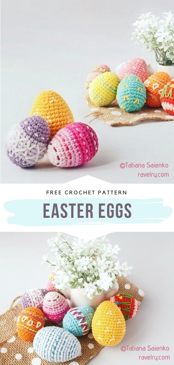 crochet Easter eggs