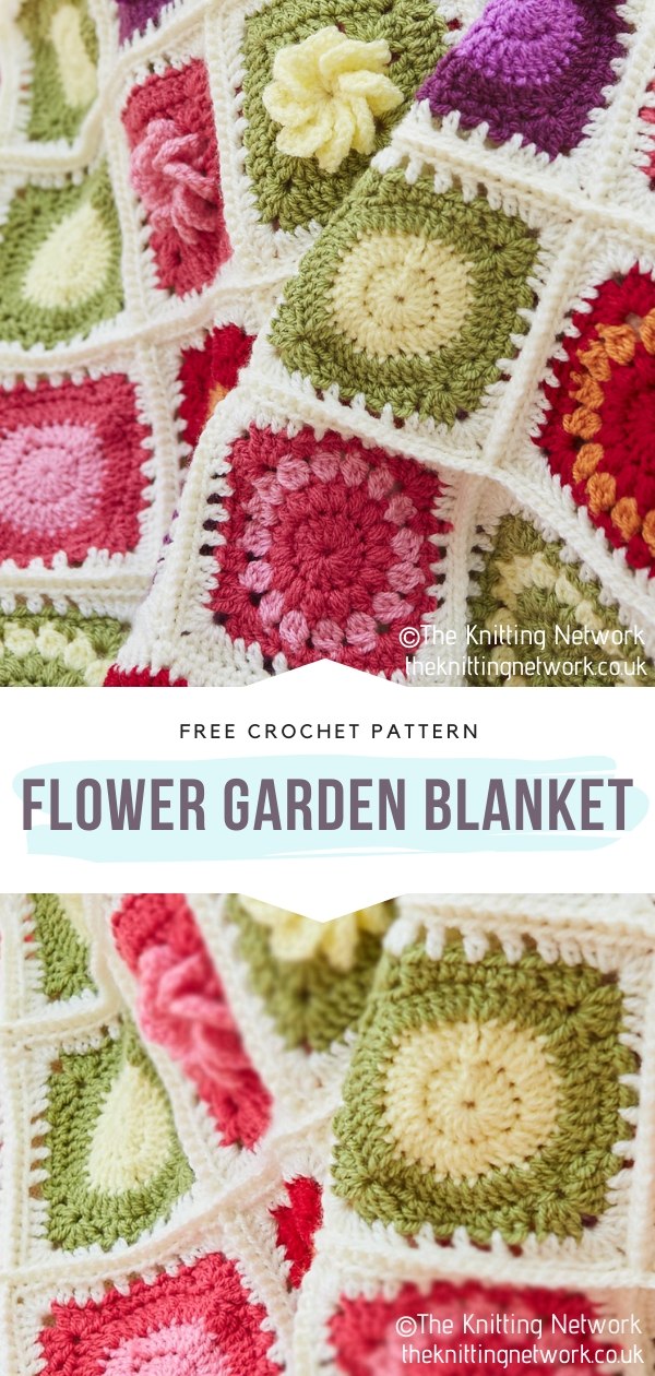 In The Crochet Garden Blankets Free Patterns