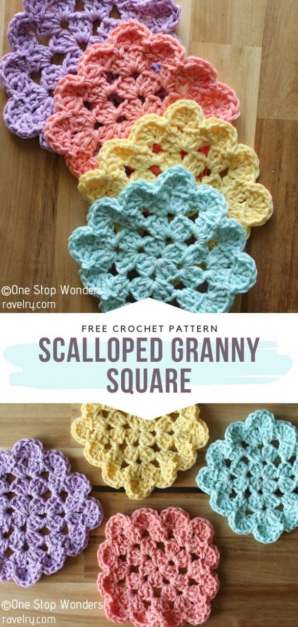 Square Crochet Coasters Free Patterns