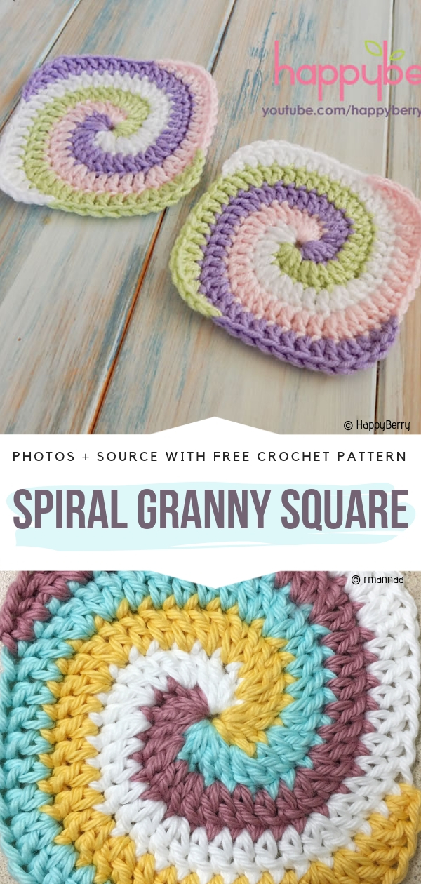 Spiral Granny Squares