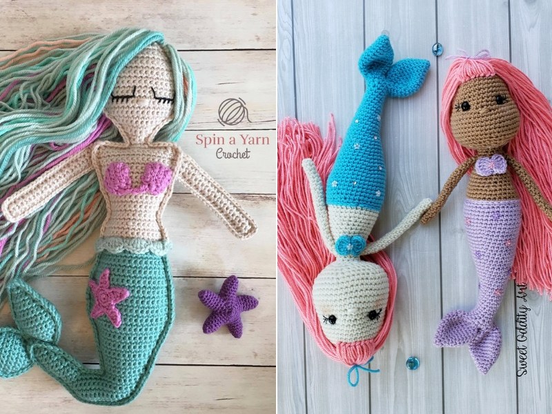 crochet mermaid amigurumi