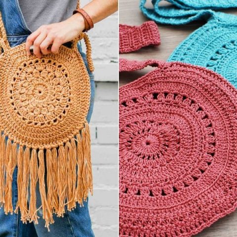 Beginner Friendly Knit Grocery Bags With Free Patterns