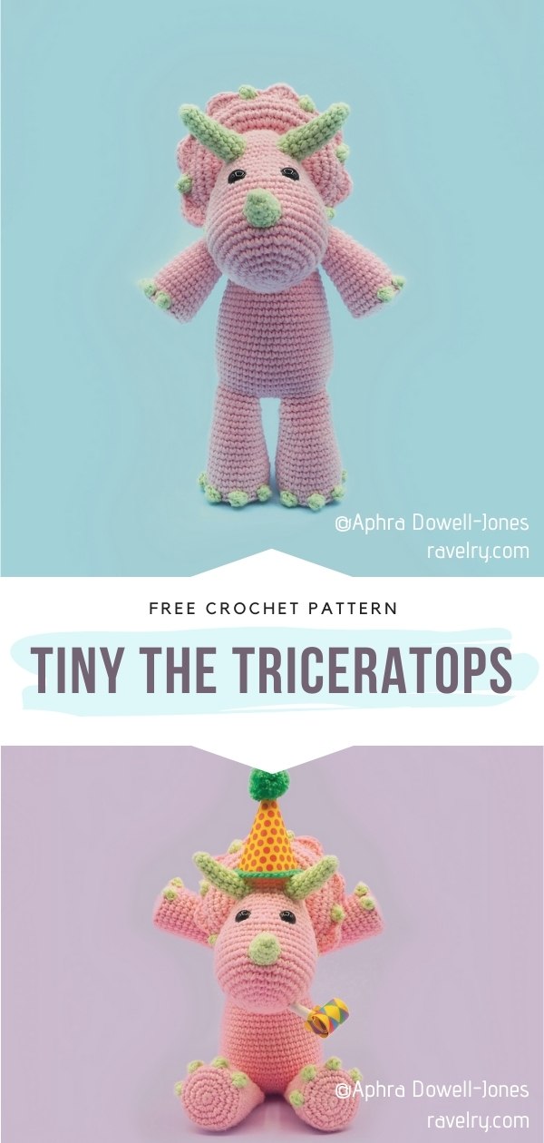 Crochet Triceratops