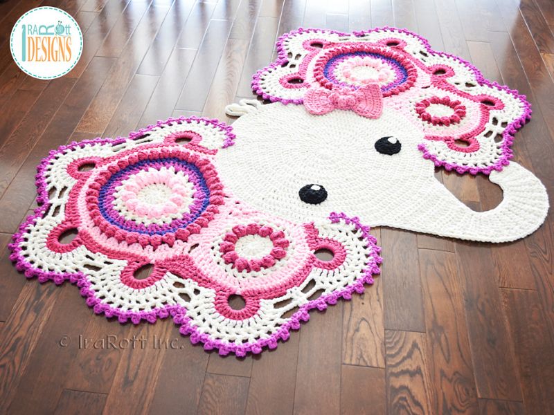 Josefina and Jeffery Elephant Rug Crochet Pattern