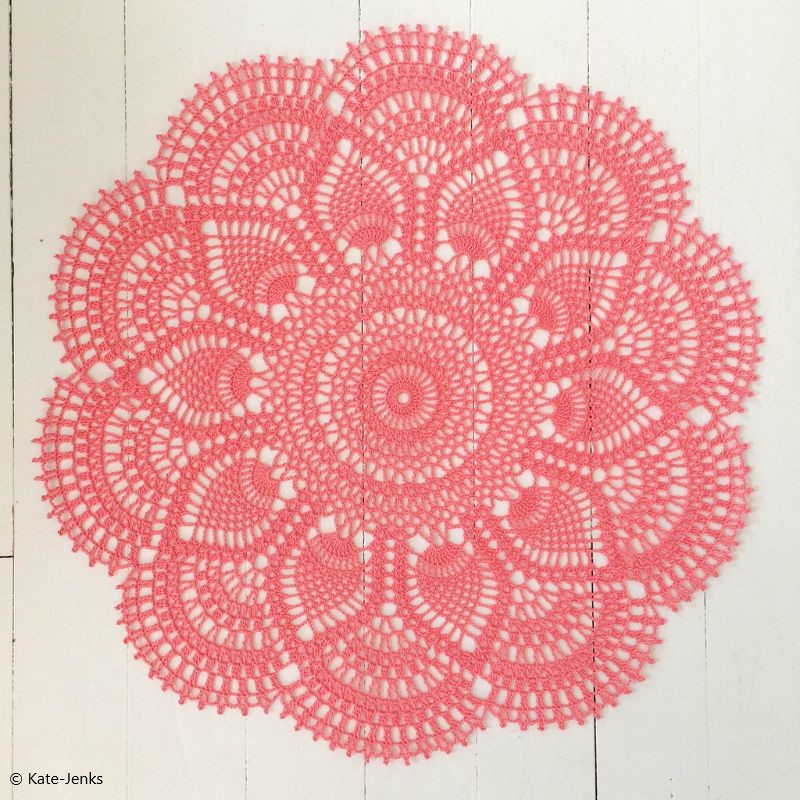 Pink Pineapple Doily