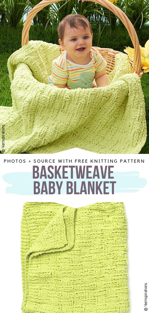 Knitted Basketweave Baby Blankets Free Patterns