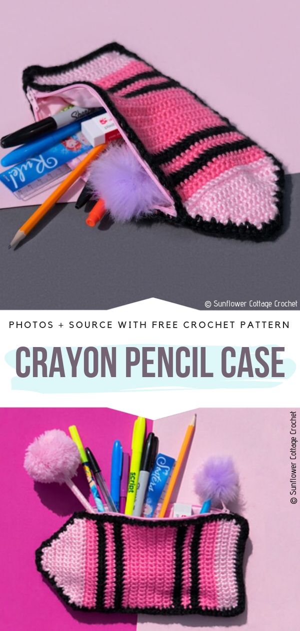 Funky Pencil Case Ideas Free Crochet Patterns