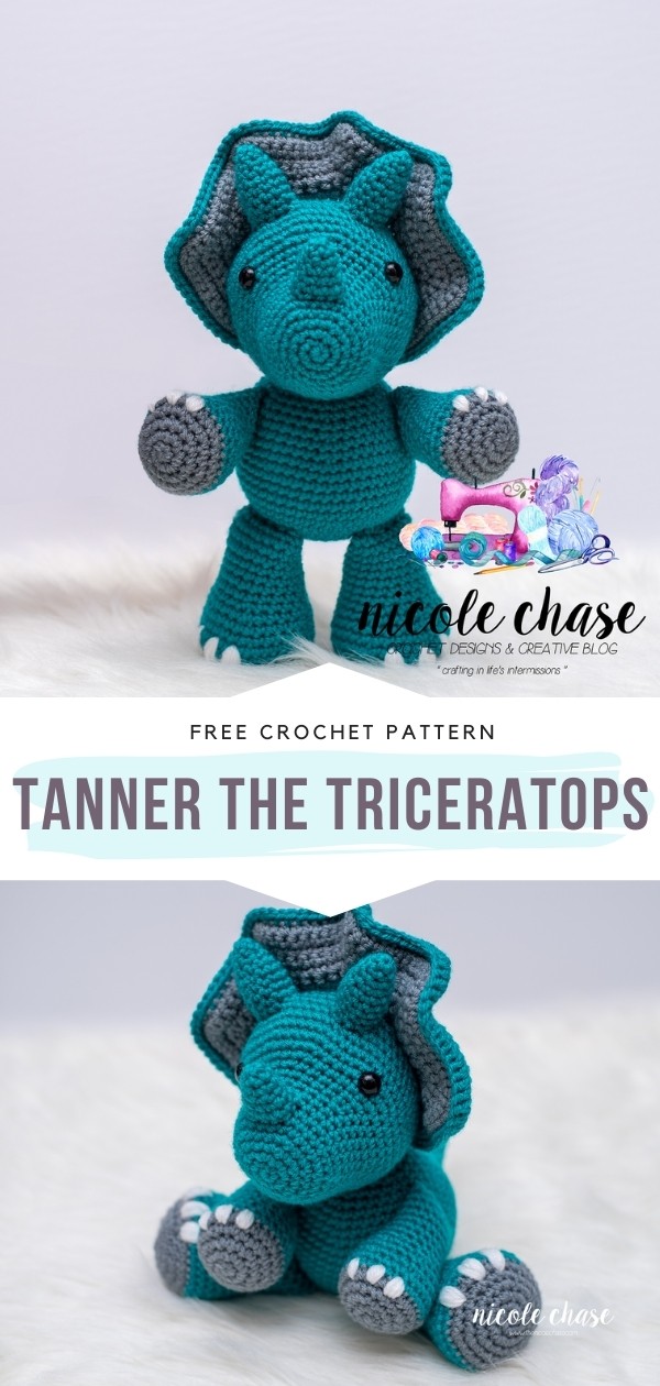 Crochet Triceratops