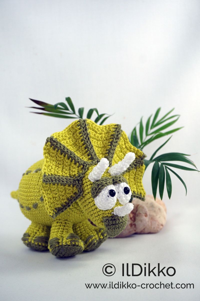 Crochet Triceratops