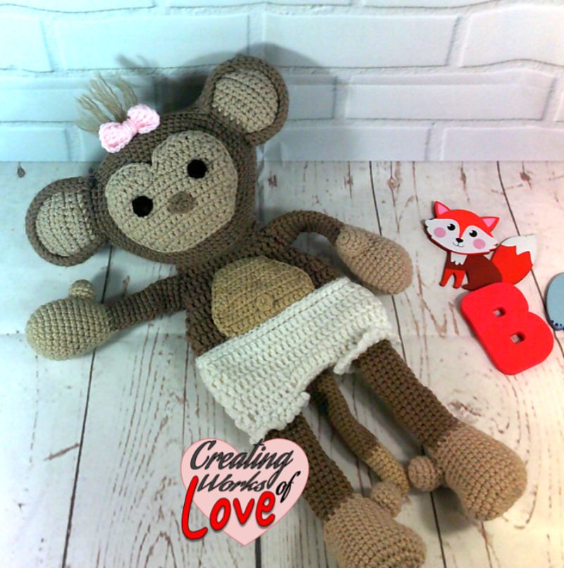 Baby Monkey Ragdoll Lovey