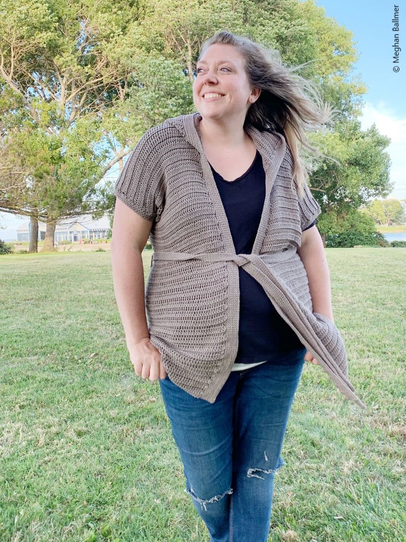 Hooded Crochet Cardigan