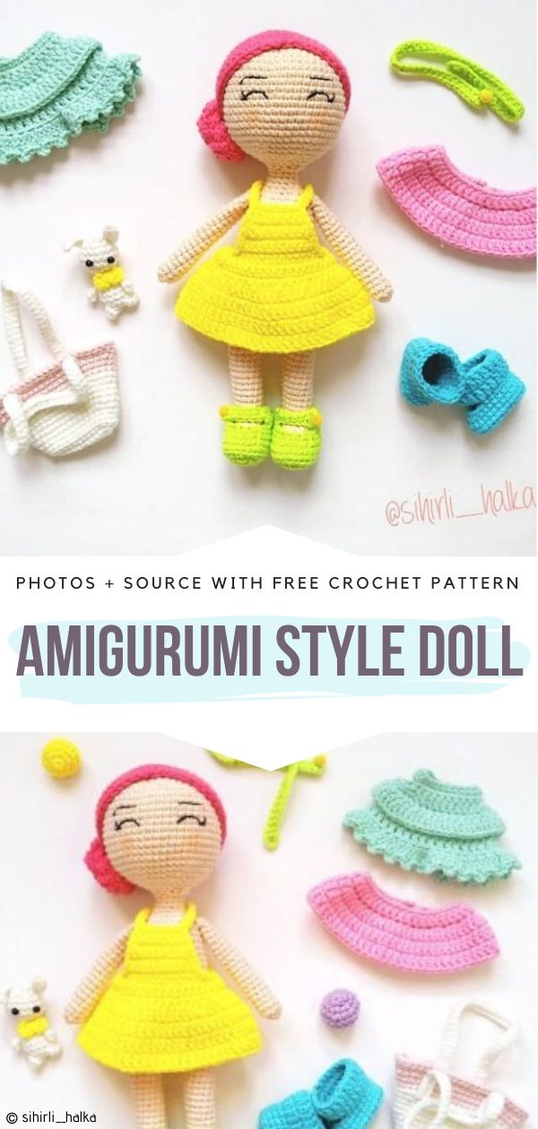 Adorable Amigurumi Dolls With Free Crochet Patterns