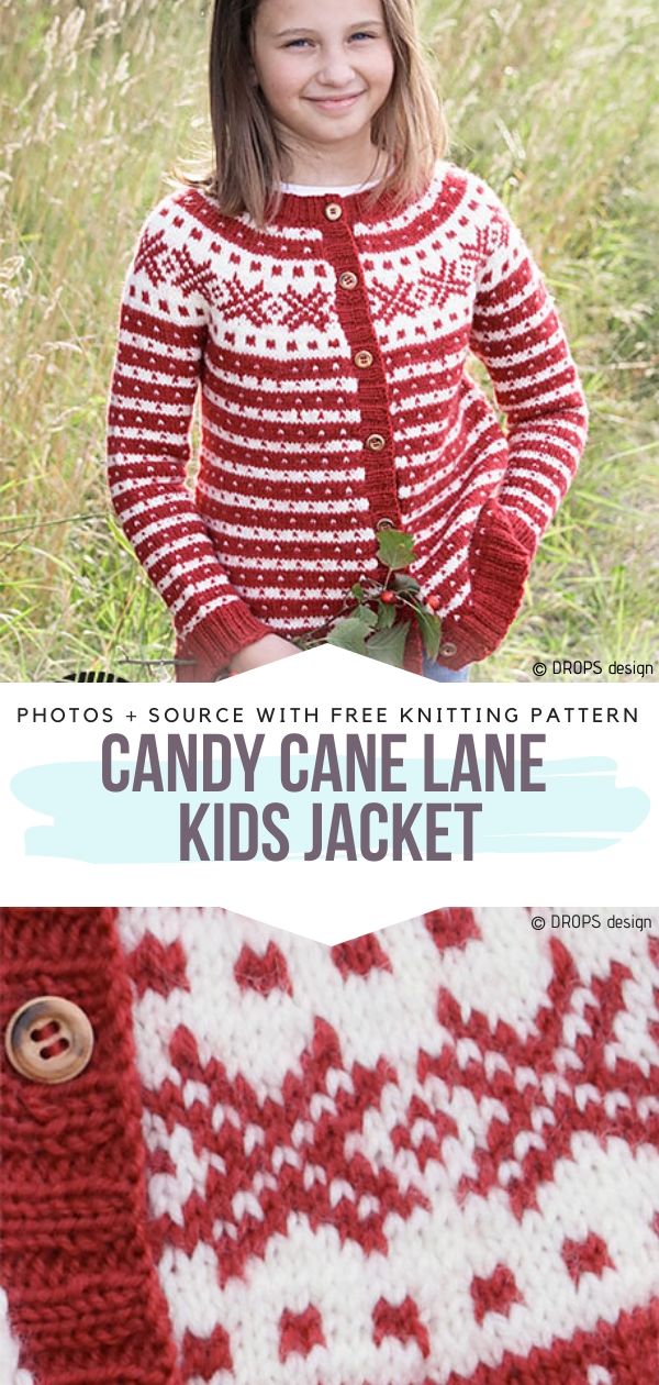 Festive Cardigans for Kids Free Knitting Patterns