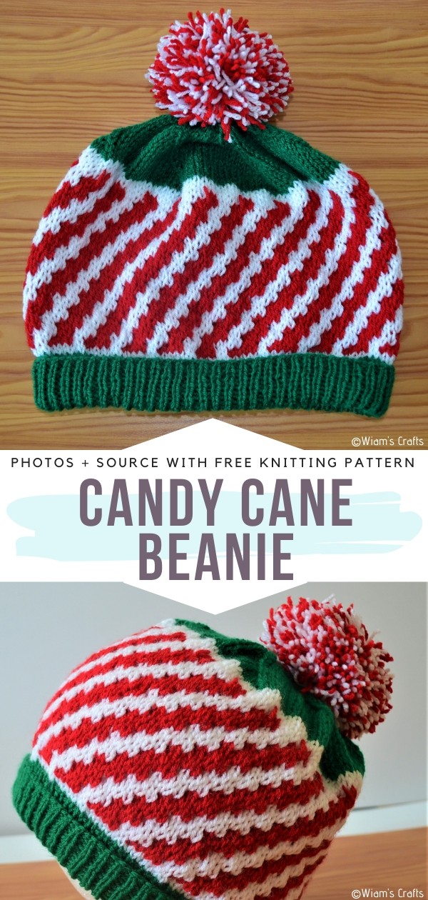 christmas beanie knitting pattern