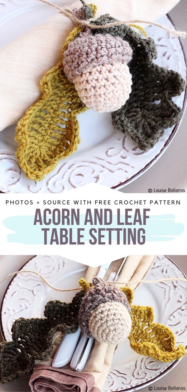 Acorn and Leaf Table Setting 