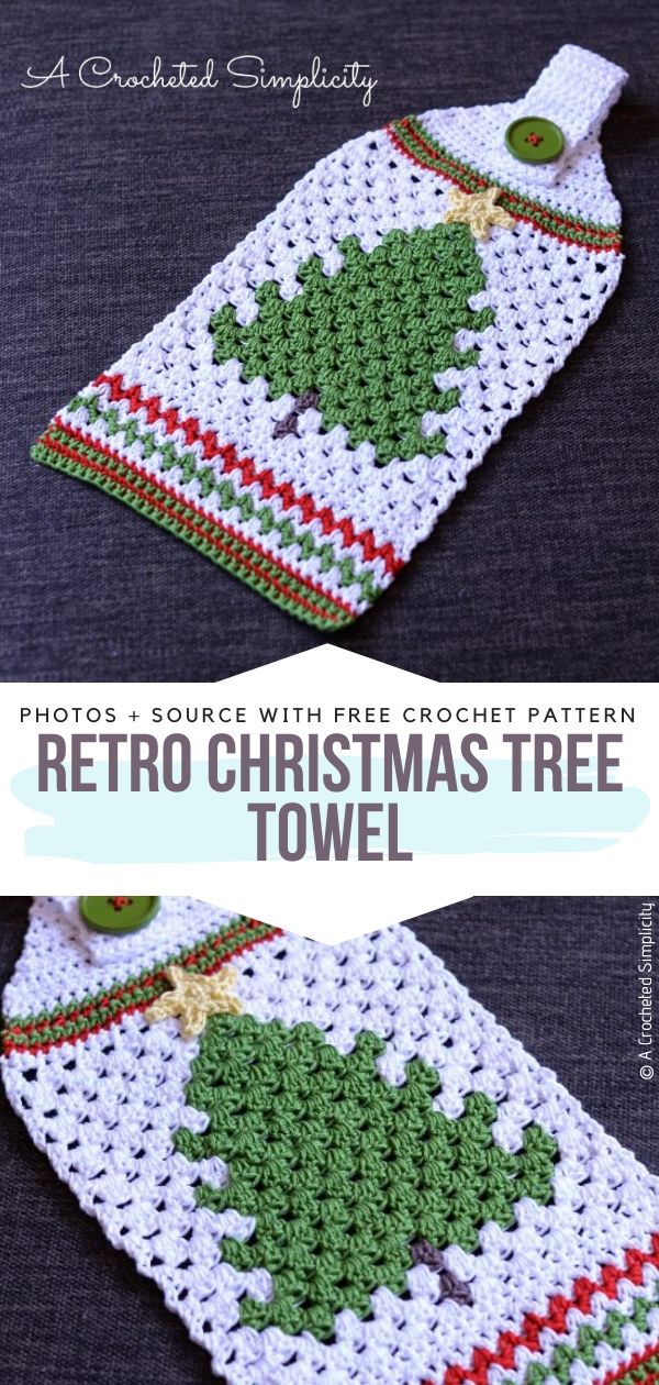 Snowman Kitchen Towel - Free Crochet Towel Pattern - A Crocheted Simplicity