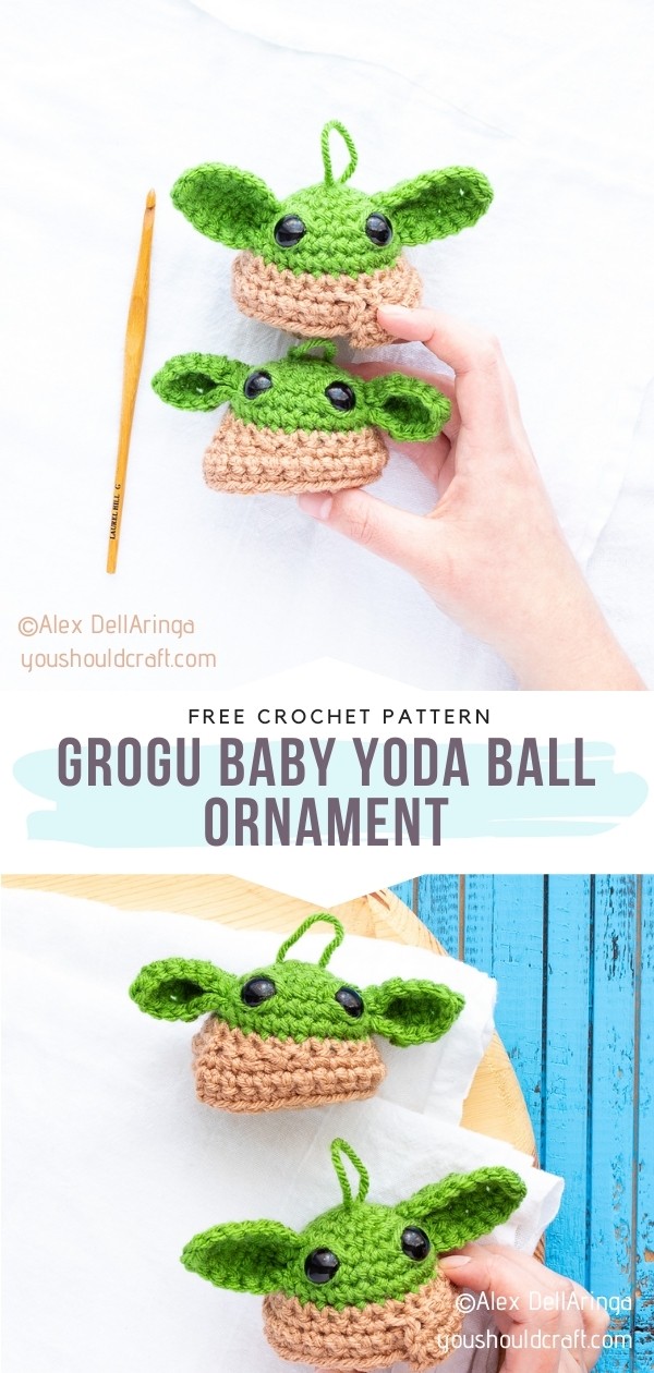 Baby Yoda Ball Ornament