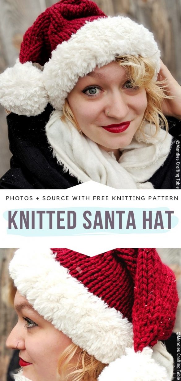 Happy Santa Hats Free Knitting Patterns