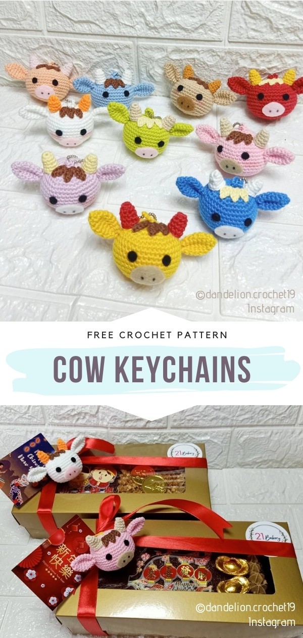 Cow Keychains