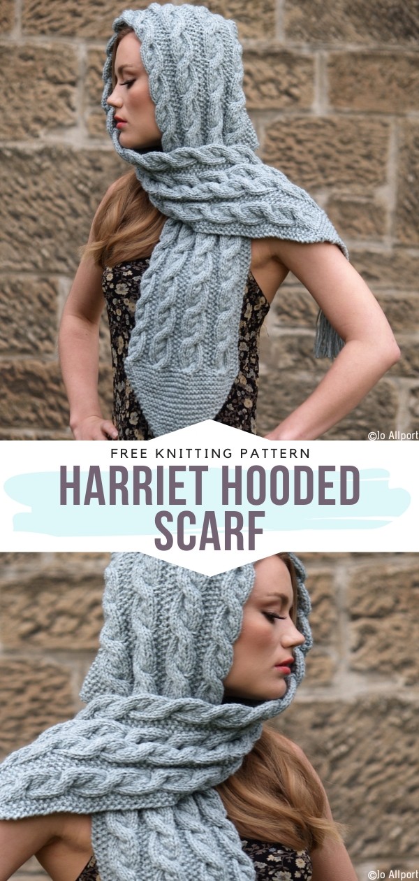 Hooded Scarf Knitting Patterns