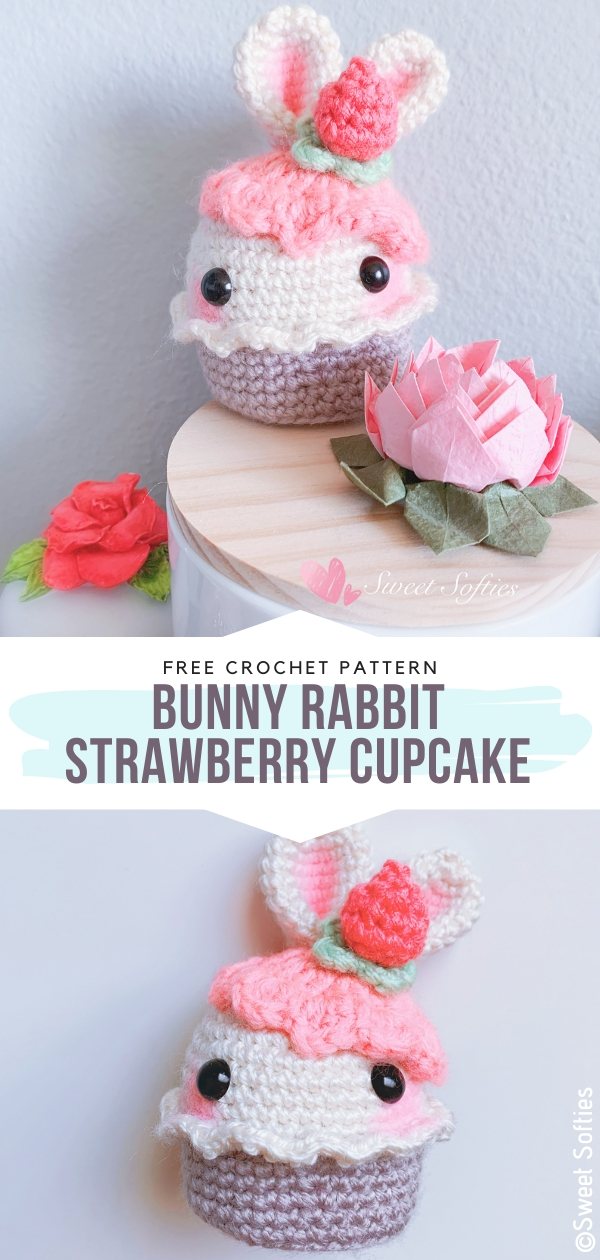 Rabbit Strawberry Cupcake