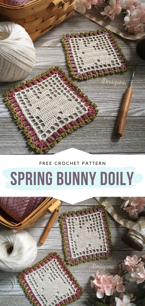 Crochet Bunny Doily