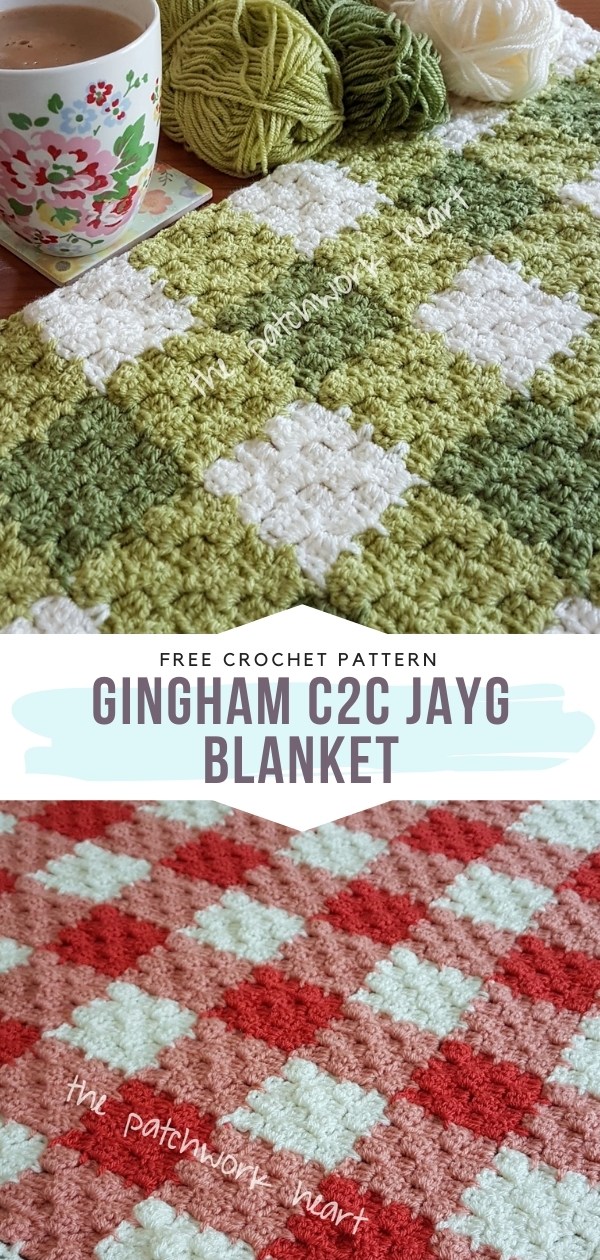 Gingham C2C Blanket