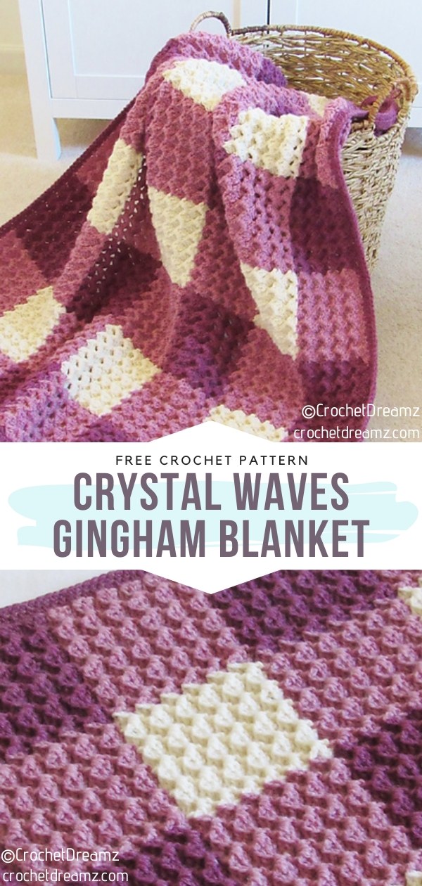 Crochet Gingham Blanket 