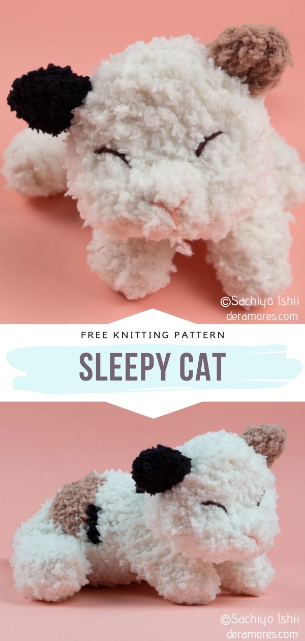 stuffed cat knitting pattern free