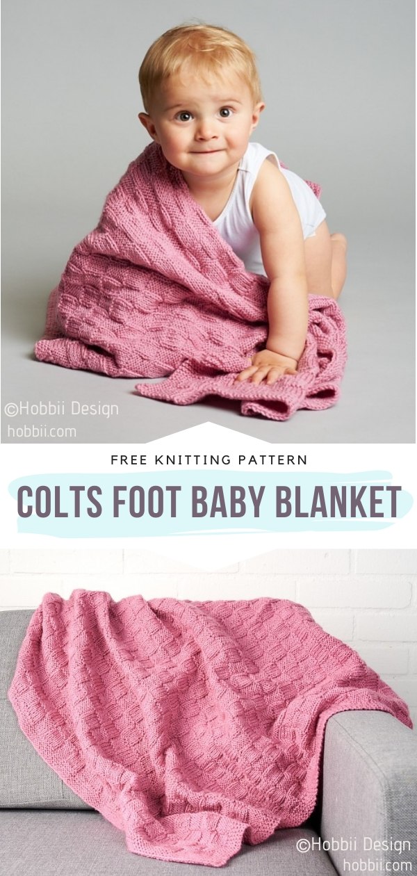 Baby feet blanket knitting pattern online free