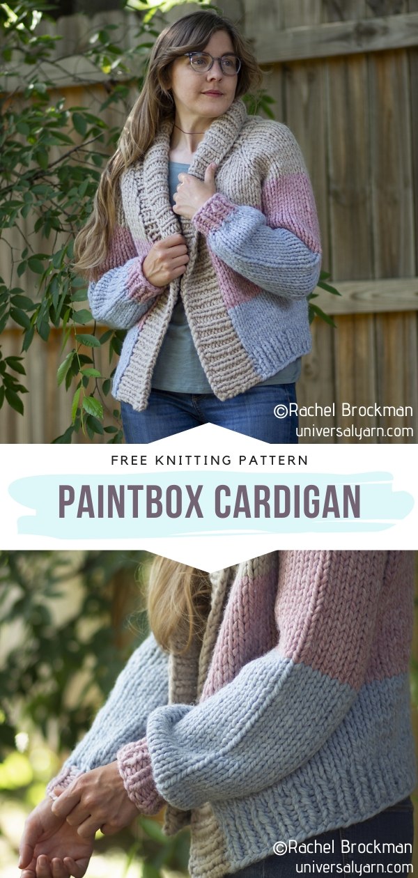 Simple Chunky Cardigans Free Knitting Patterns