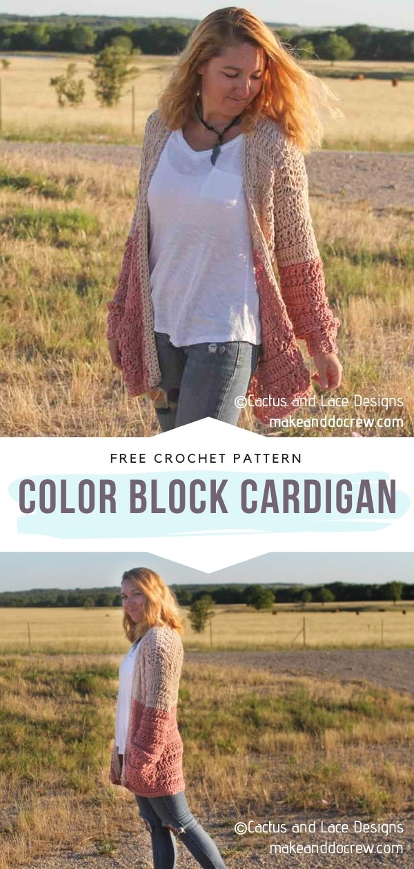 Color Block Cardigan