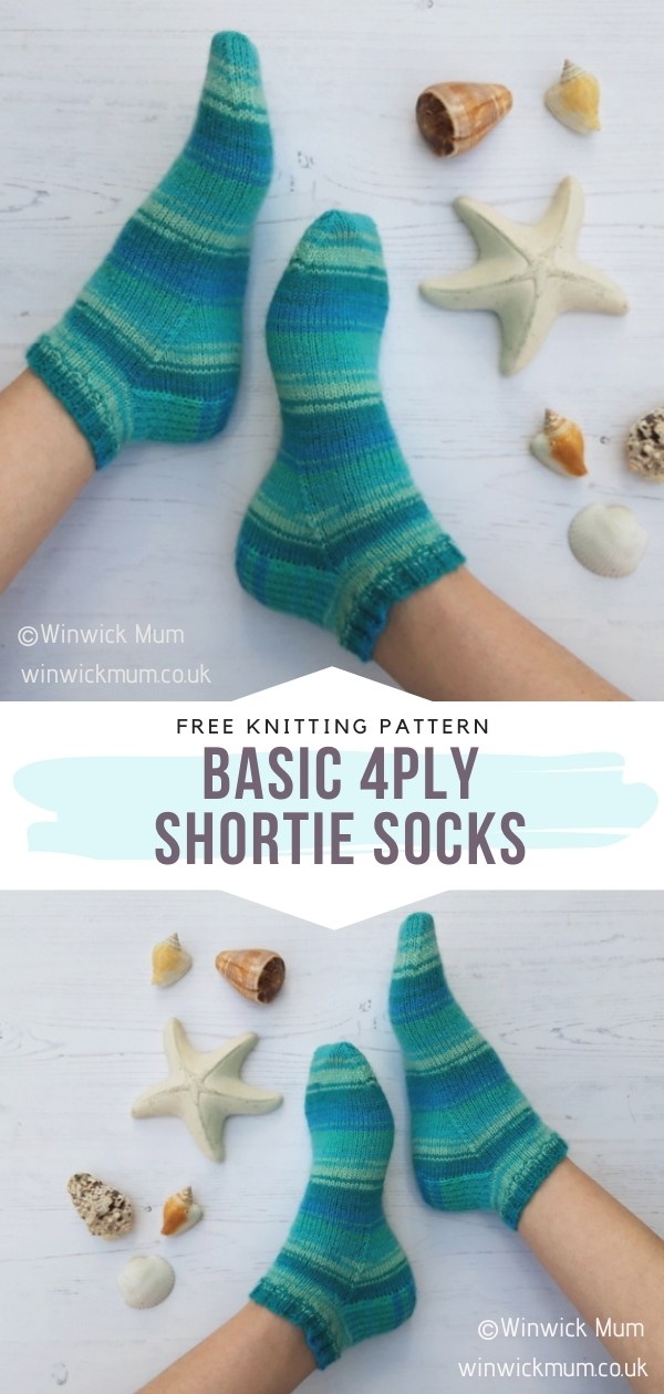 Basic 4ply Socks pattern and tutorial - easy beginner sock knitting! –  Winwick Mum