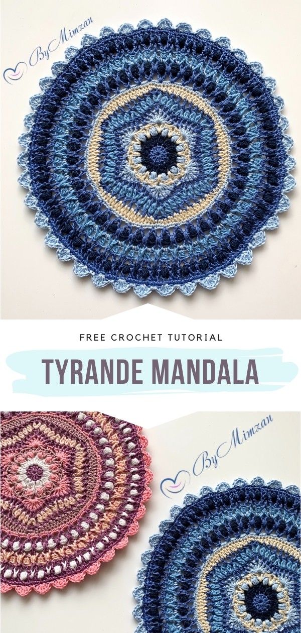 crocheted mandala