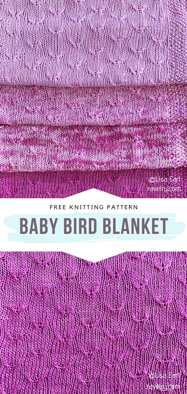 Pink Knitted Baby Blankets