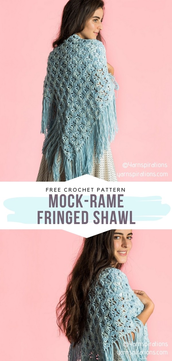 Crochet Fringed Shawl