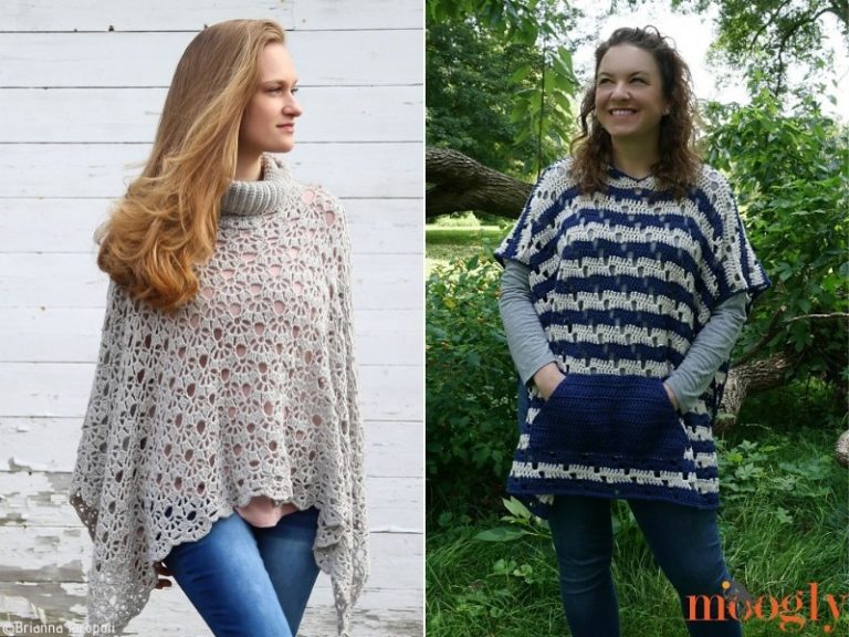 Airy Ponchos Free Crochet Patterns