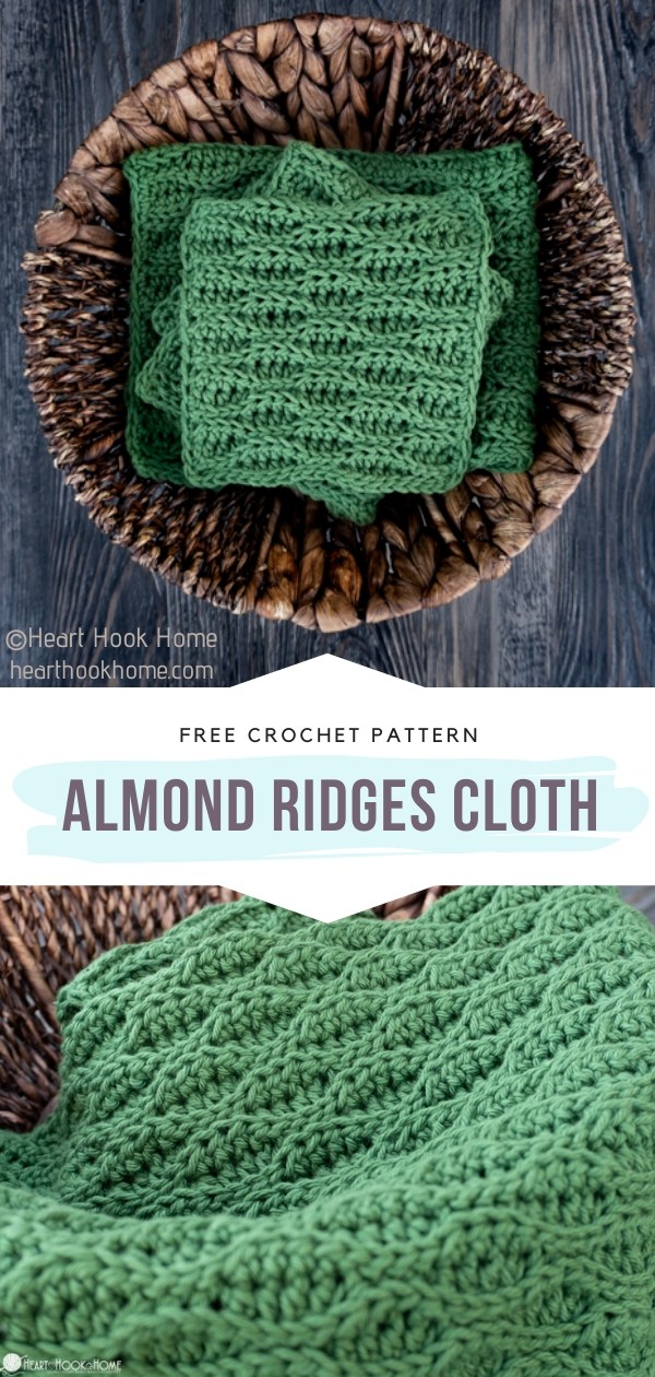 Almond Ridges Crochet Cloth