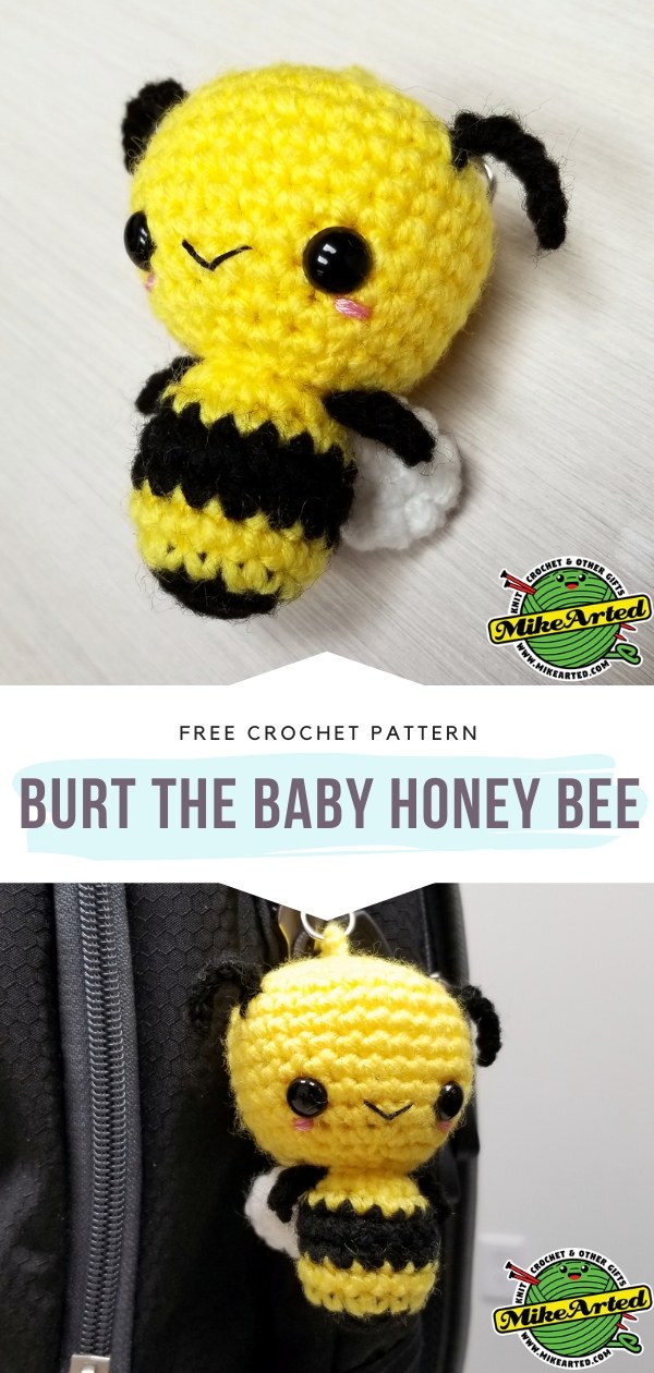 Burt the Baby Honey Bee Amigurumi