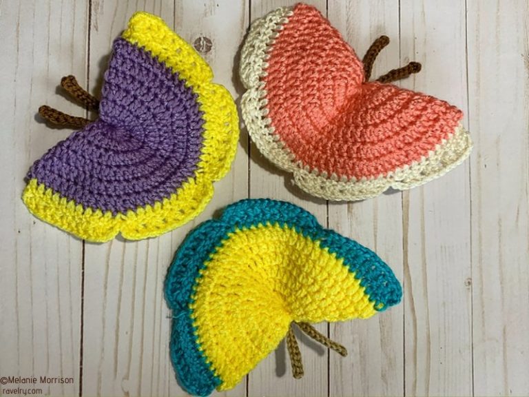 Colorful Crochet Butterflies