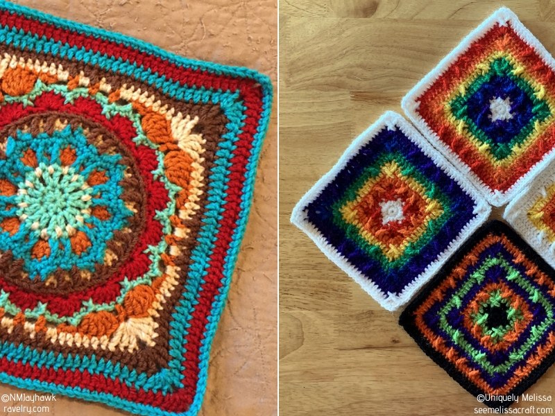 Colorful Squares Free Crochet Patterns